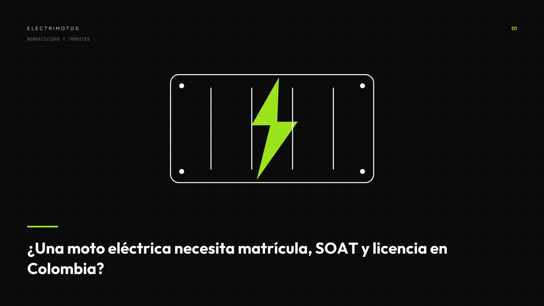Moto eléctrica y los papeles que exige la ley en Colombia: matrícula, SOAT y licencia A1