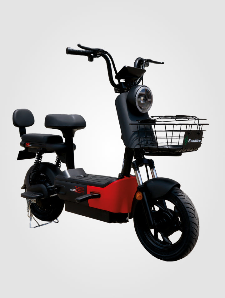 Moto Eléctrica Evobike Sol Pro — vista tres cuartos