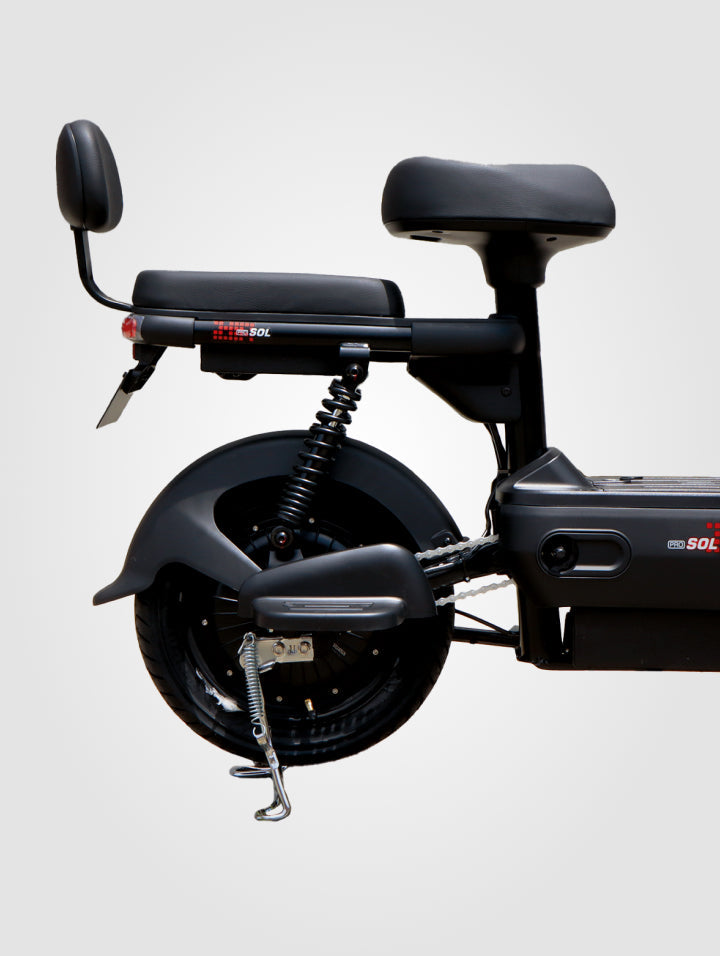 Moto Eléctrica Evobike Sol Pro — vista trasera