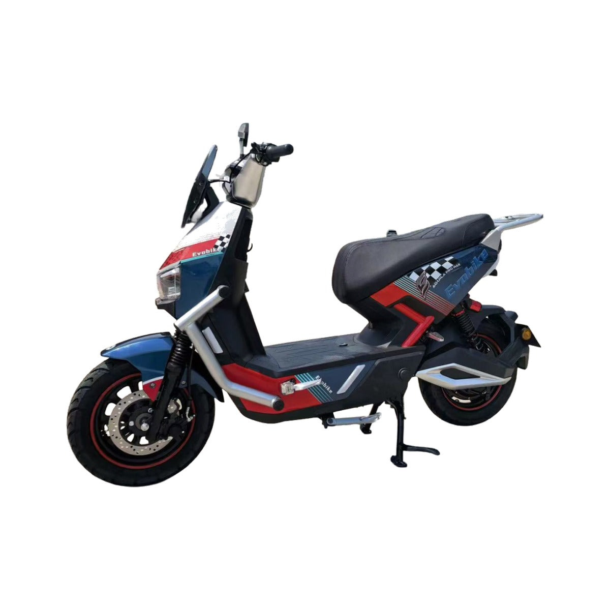 Moto Eléctrica Evobike Águila Pro Max roja y azul