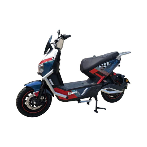 Moto Eléctrica Evobike Águila Pro Max roja y azul