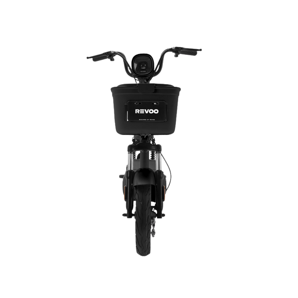Moto Eléctrica REVOO A04 negra — vista frontal