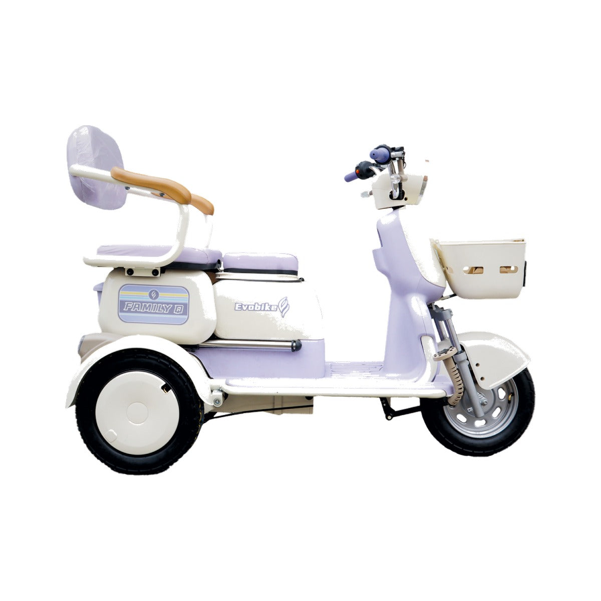 Triciclo Eléctrico Evobike Family Q morado