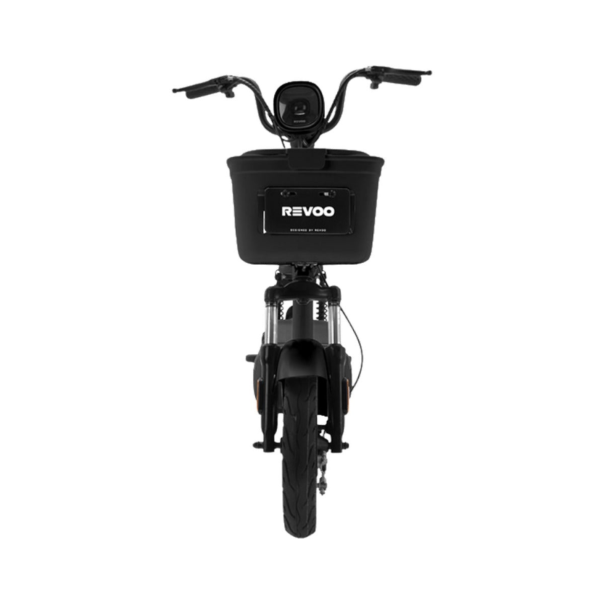 Moto Eléctrica REVOO A04 negra — vista frontal